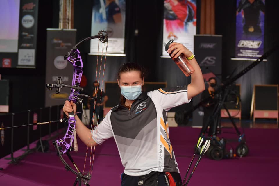 Lola & her Hero X10 bow won bronze medal in Nîmes Archery Tournament 2021